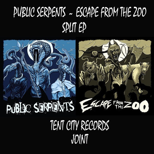 [EFTZPSSPLITEP] Escape From The Zoo / Public Serpents - Split - EP Vinyle