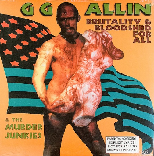 [ALIVELP001] GG Allin & The Murder Junkies - Brutality & Bloodshed For All - LP Vinyle