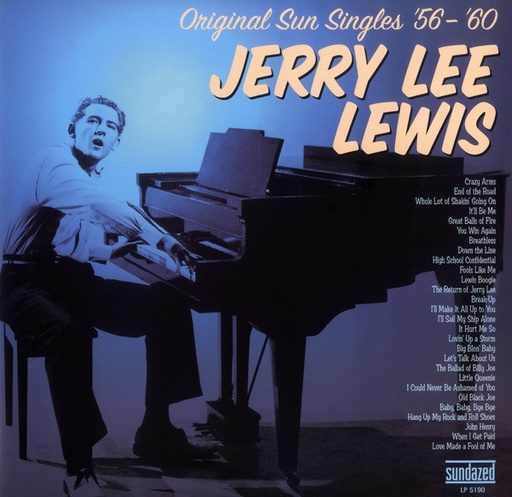 [SUNDAZED LP 5190] Jerry Lee Lewis - Original Sun Singles '56-'60 - Double LP Vinyle