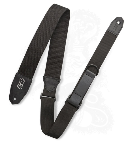 [MRHC-BLK] Levy's Sangle de guitare Right Height™ Coton Noir
