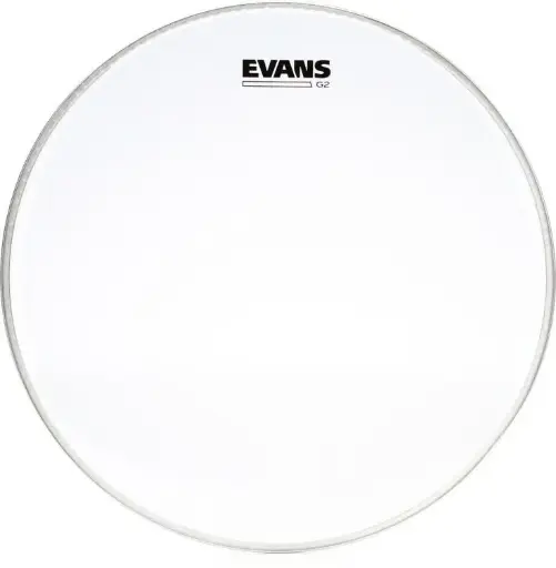 [TT12G2] Peau Evans G2 transparente, 12 pouces