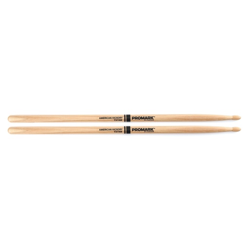 [TX7AW] ProMark Classic Forward 7A Hickory Drumstick, Oval Wood Tip