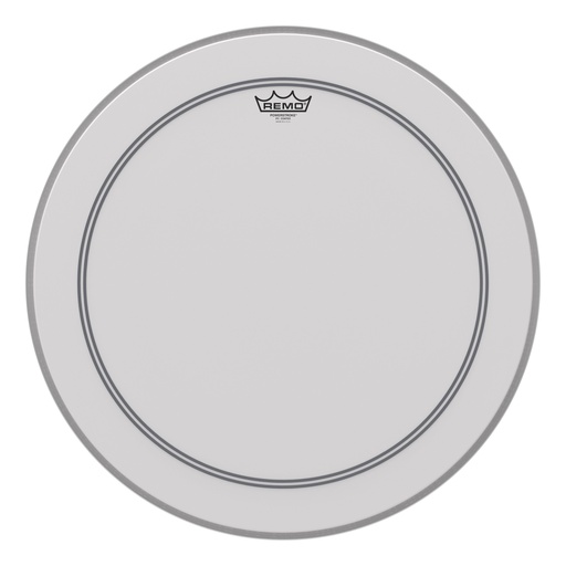 [P3-1122-C2] REMO Bass, POWERSTROKE® 3, Coated, 22" Diameter, 2-1/2" Impact Patch
