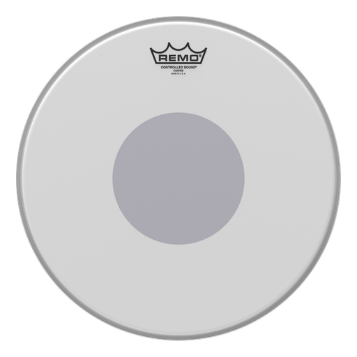 [CS-0114-10] Remo CONTROLLED SOUND®, Coated, 14" Diameter, BLACK DOT™ On Bottom
