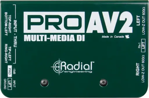[RAD ProAV2] Radial ProAv2 Boite Directe Stereo Passive